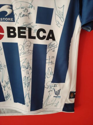 Camiseta Real Sociedad Centenario Firmada T 14 xxs