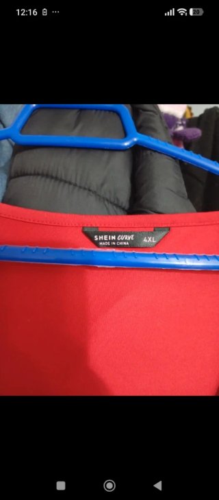 Vestido rojo drapeado talla 4XL