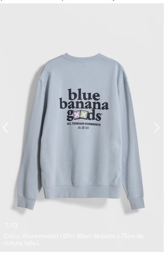 Sudadera Blue Banana Talla S