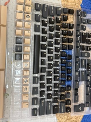 Set 182 Teclas Teclado Mecánico Beige/Negro