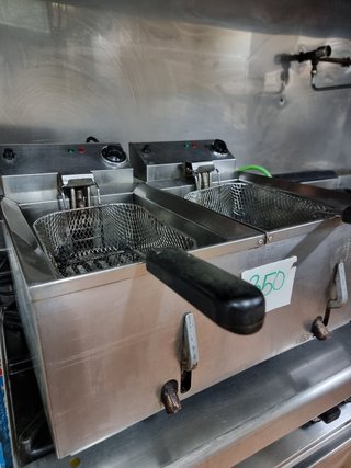 Freidora eléctrica 2×10L profesional industrial
