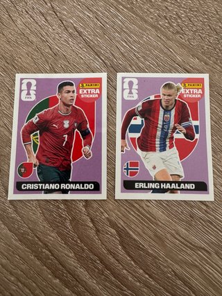 Cromos Extra Mundial 2026 Ronaldo y Haaland