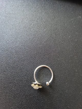 Anello Swarovski Acciaio Cristalli Regolabile