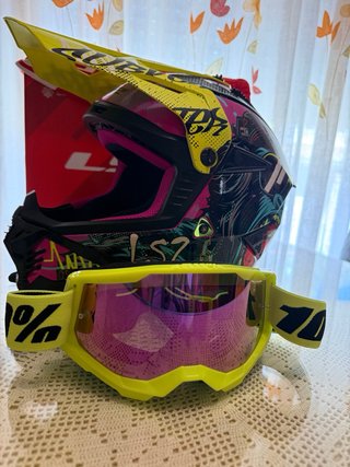Casco Motocross LS2 + Gafas