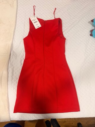 Vestido Zara Rojo con Lazo