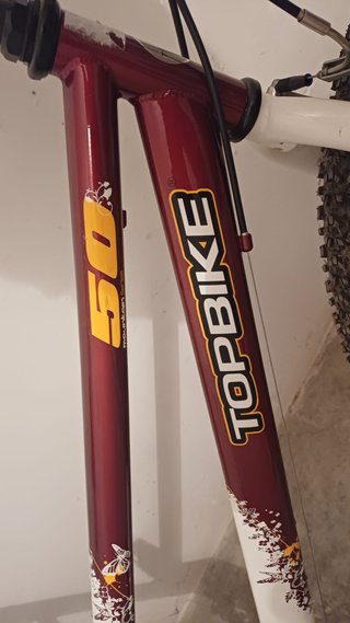 Bicicleta Topbike 50 Roja y Blanca