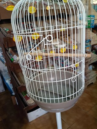 Jaula para ninfa con pie