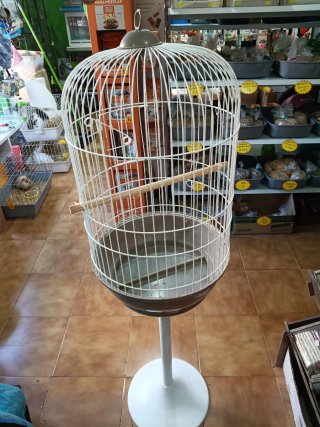 Jaula para ninfa con pie