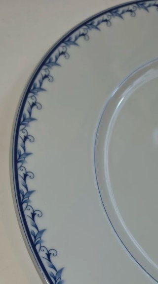 Piatto Bavaria Zeit porcellana decoro blu