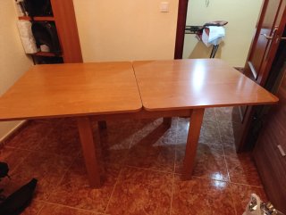 Mesa de madera 90cm cerezo