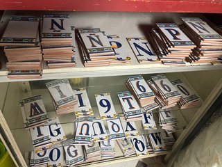 Azulejos decorativos letras y números