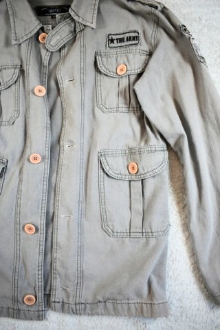 Chaqueta Militar Estilo Vintage Talla S