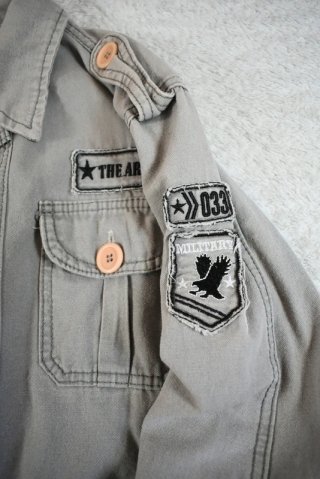 Chaqueta Militar Estilo Vintage Talla S