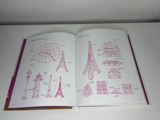 Libro bordado tradicional y punto de cruz Rosa