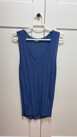 Camiseta tirantes NAF NAF azul