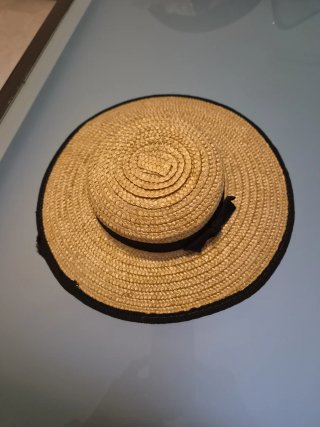 Sombrero Traje Regional Canario paja cinta negra
