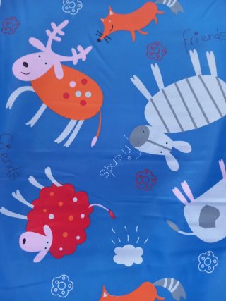 Cuna de viaje Bbest azul con dibujos
