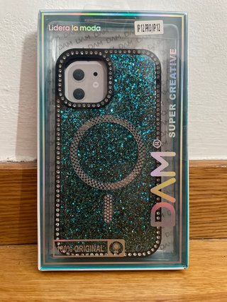 Funda iPhone 12 Pro/12 Glitter Azul