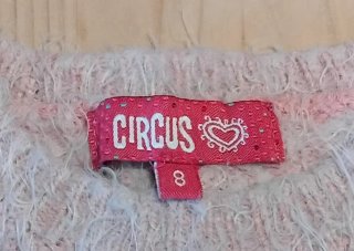 Abrigo niña Circus multicolor y rosa