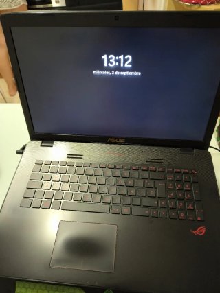 Portatile ASUS GAMING NOTEBOOK GL752V Nero/Rosso