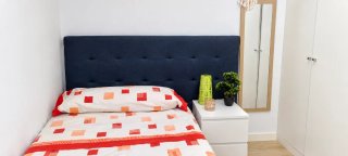 Cabecero Cama Matrimonio Polipiel Azul
