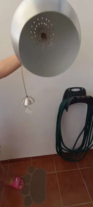 Lámpara de techo colgante metálica