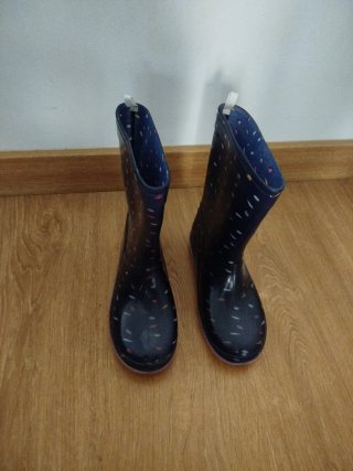 Botas de agua niña lunares