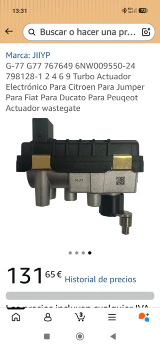 Válvula Electrónica Turbo G-77