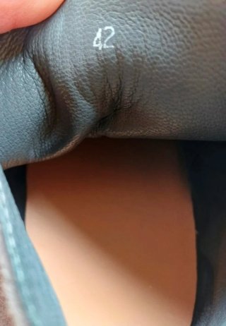 Scarponcino Saxone camoscio marrone lacci arancio