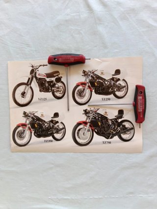 Pagina Pubblicitaria Yamaha YZ125 TZ250 TZ350 TZ75