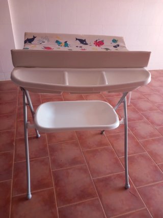 Mueble cambiador bañera bebé
