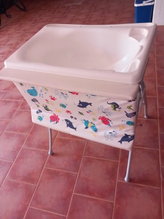 Mueble cambiador bañera bebé