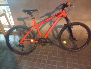 Bicicleta de montaña roja Talla M