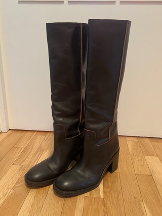 Botas altas Zara Marrón Talla 40