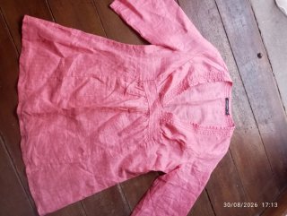 Casacca rosa a maniche lunghe