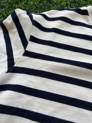 Camiseta cropped Zara Rayas Finas Punto Ligero