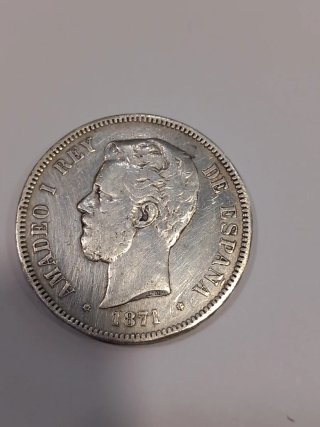 Lote 2 Monedas Plata 5 Pesetas