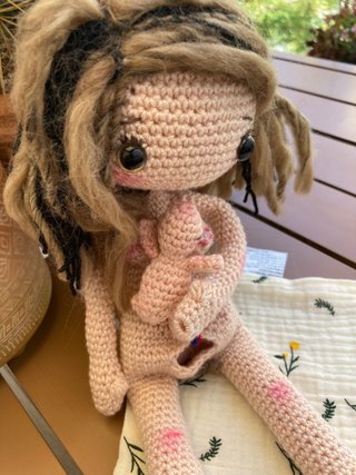 Muñeca Amigurumi Parto