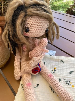Muñeca Amigurumi Parto