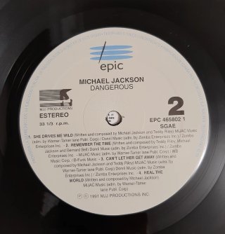 Vinilo 2LP Michael Jackson Dangerous 1991