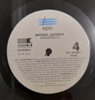 Vinilo 2LP Michael Jackson Dangerous 1991