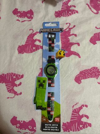 Reloj Digital Minecraft TNT Creeper