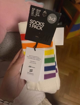 Calcetines H&M Talla 40 Bandera LGBT
