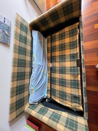 Sofá Cama 2 Plazas con colchón Viscoelástico
