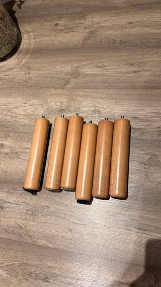 6 Patas Cama Madera 25cm