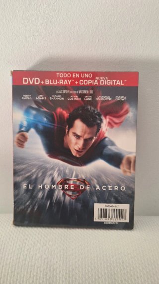 El Hombre de Acero Blu-ray + DVD + Libro