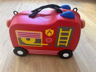 Maleta infantil bombero ruedas