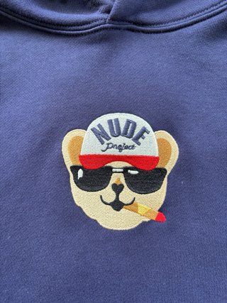 Sudadera Nude Project Oso Azul Marino