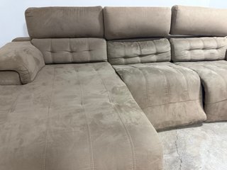 Sofá Chaise Longue Eléctrico Beige