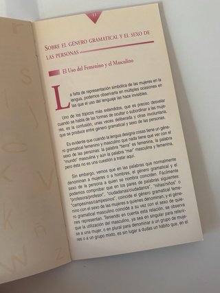 En femenino y masculino, Guía lenguaje no sexista